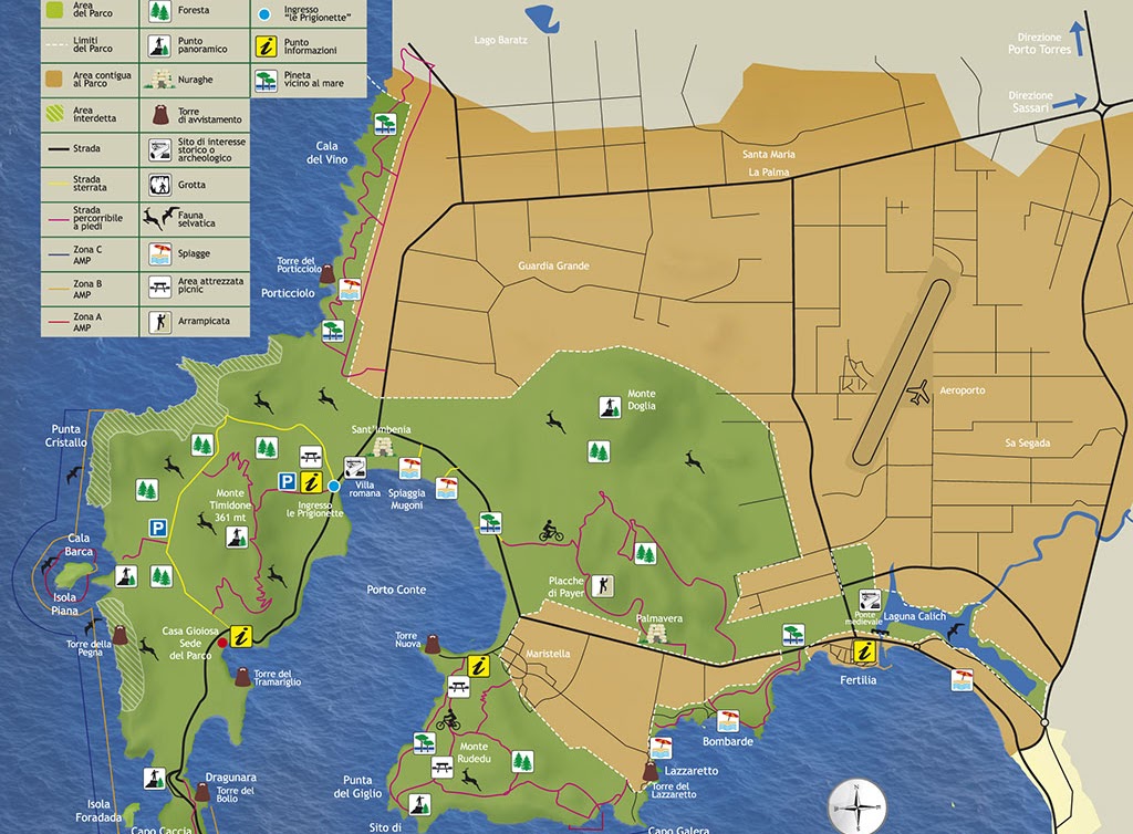 Carta Parco Naturale Porto Conte