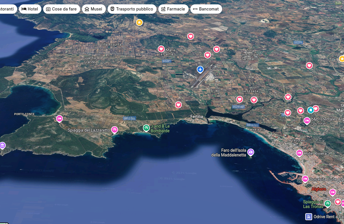 Mappa 3D Alghero